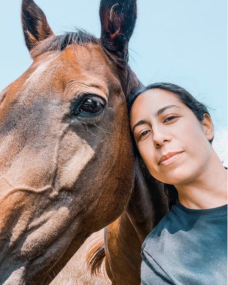 Bianca and her horse, Olivvia